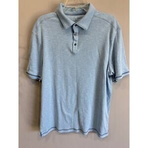 Nat Nast Polo Shirt Men’s Large cotton blend blue golf tennis casual